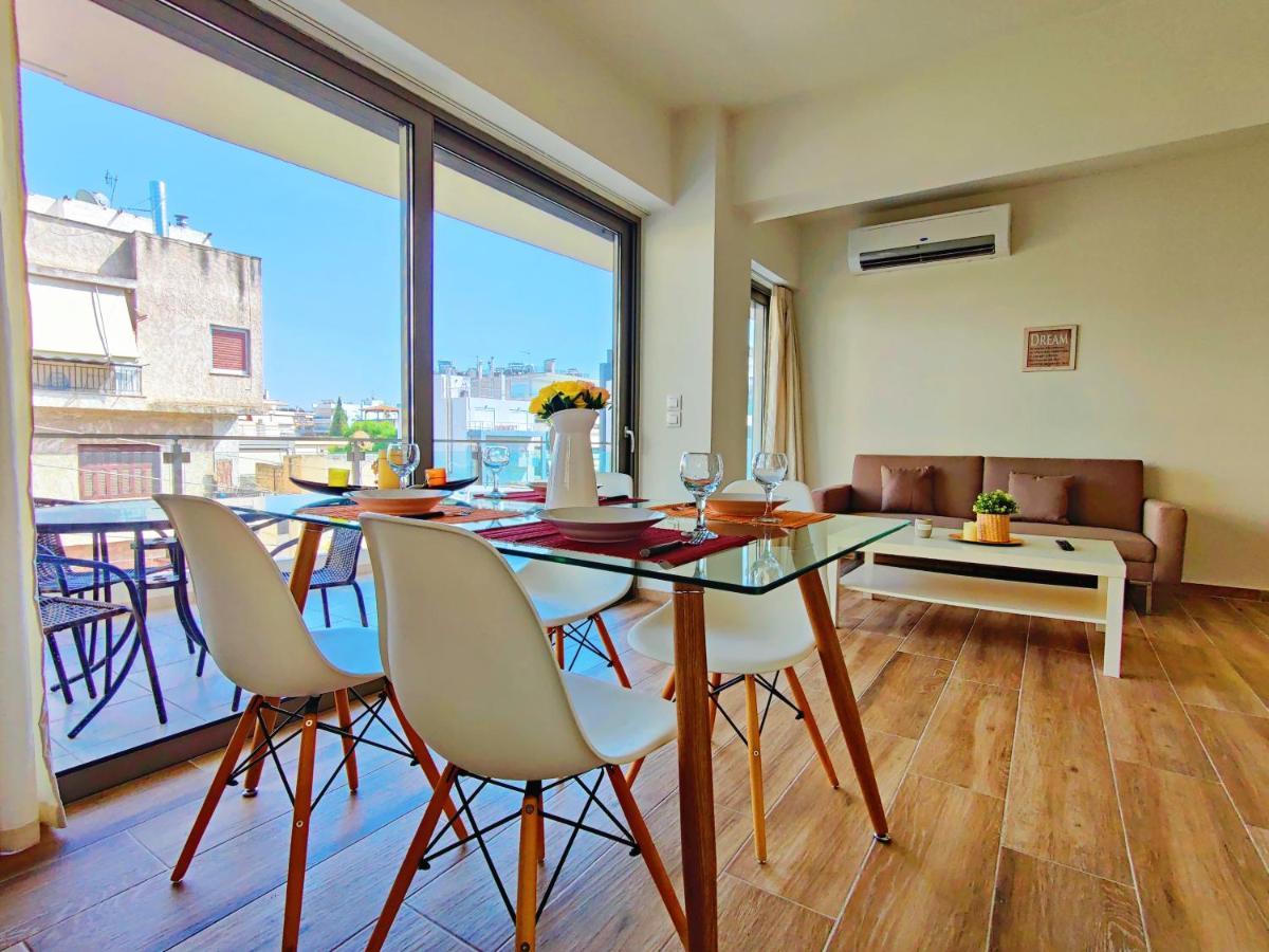 Wsd Luxury Bright 2Bd Apt With Sea View Balcony Athens Ngoại thất bức ảnh